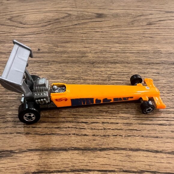 Hot Wheels 1992 Mattel Driven To The Max Dragster Diecast Car Orange Black Gray - Picture 2 of 5